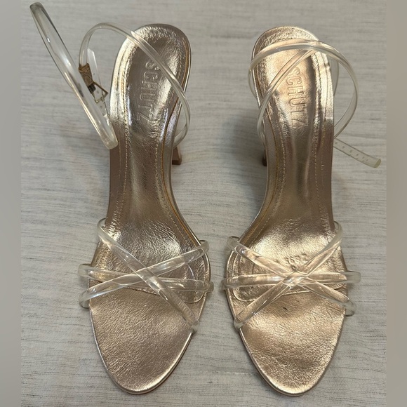 Schutz Amelia Leather Sandal - Picture 2 of 13